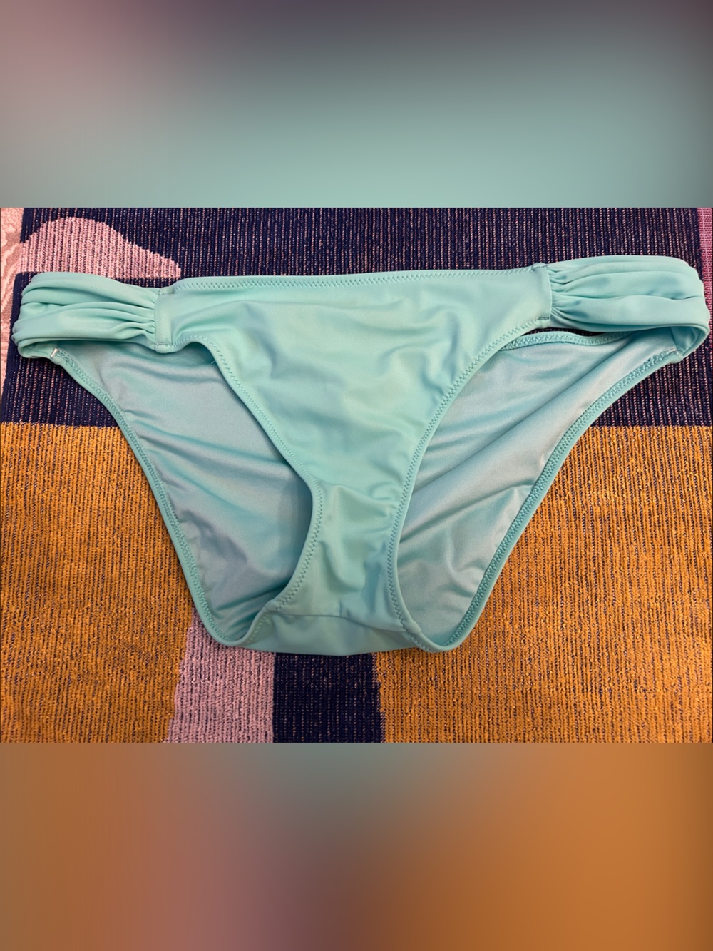 Victoria's Secret Mint Green Bikini Bottom with Side Gather